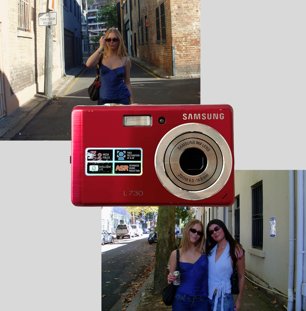 Red Samsung L730 digital camera