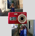 Red Samsung L730 digital camera