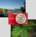 Red Lumix DMC-SZ1 digital camera