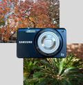 Blue Samsung ST65 digital camera