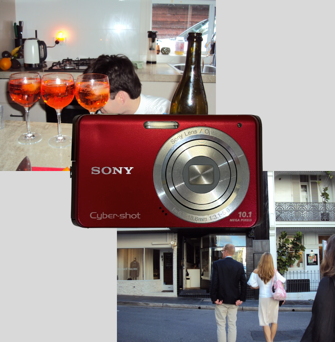 Red Sony Cyber-Shot DSC-W180 digital camera