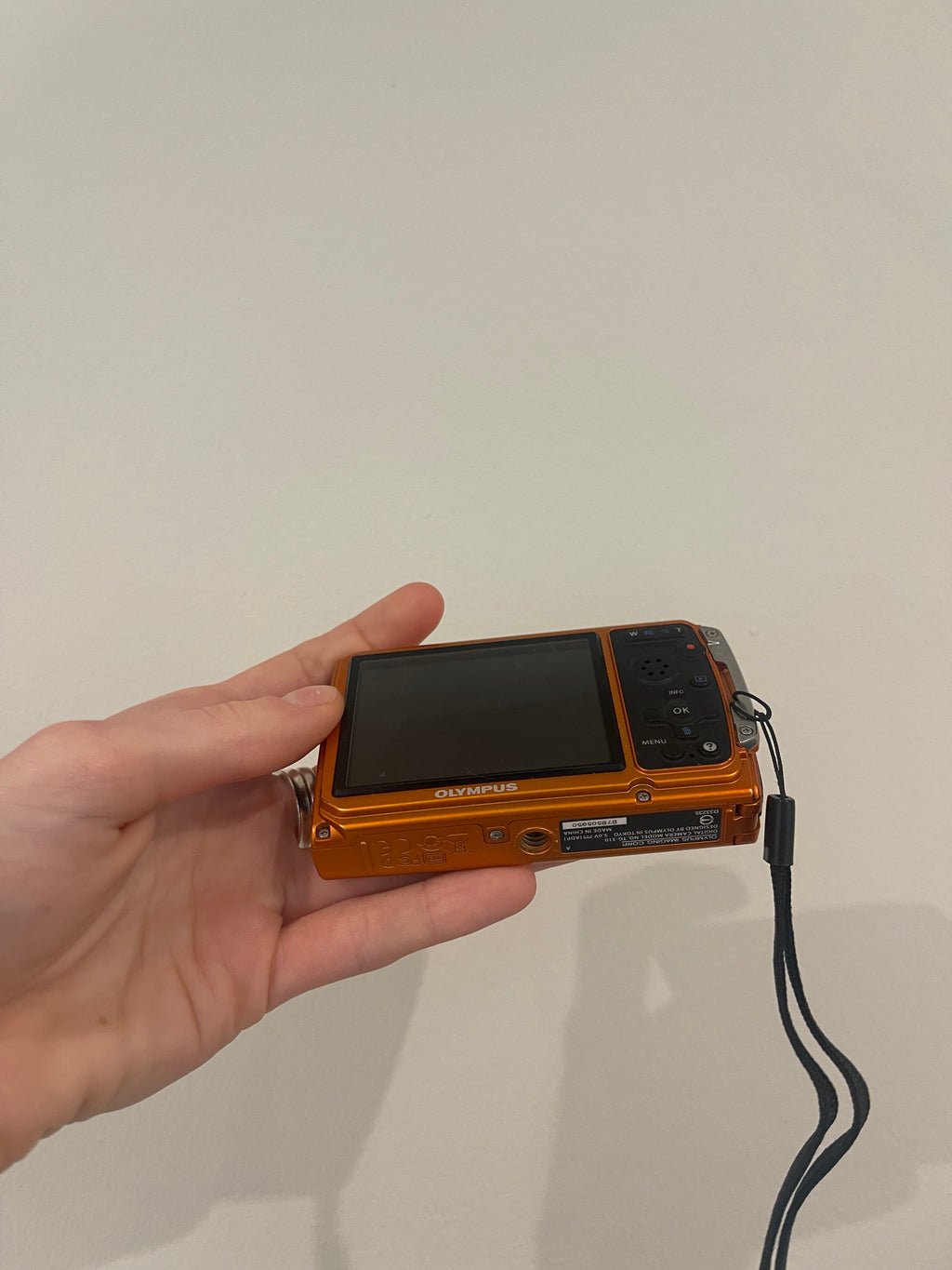 Orange Olympus Tough TG-310 digital camera