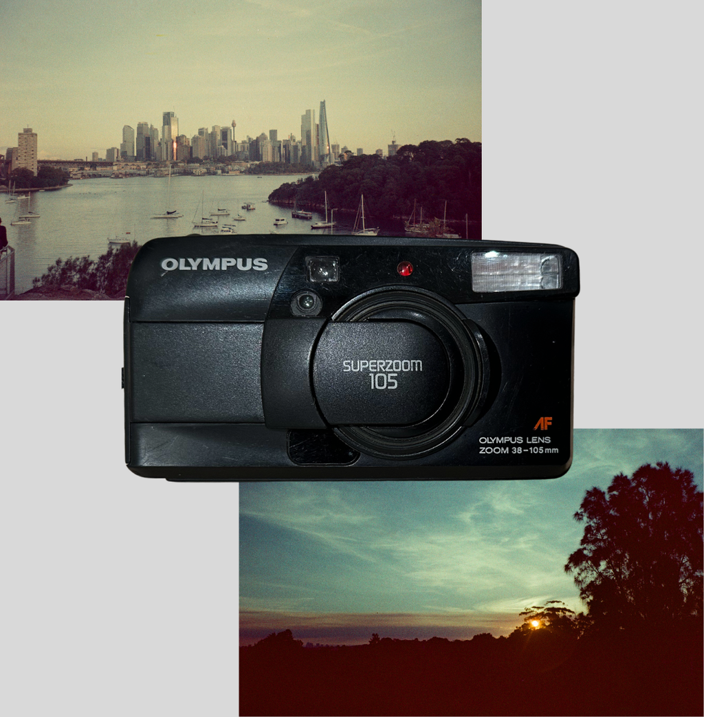 Olympus Superzoom 105 film camera