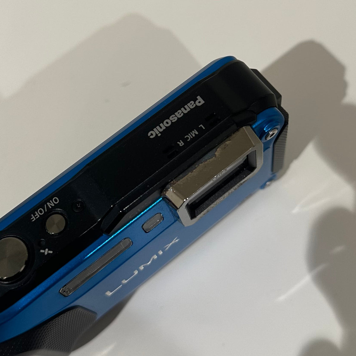 Blue Lumix DMC-FT6 digital camera