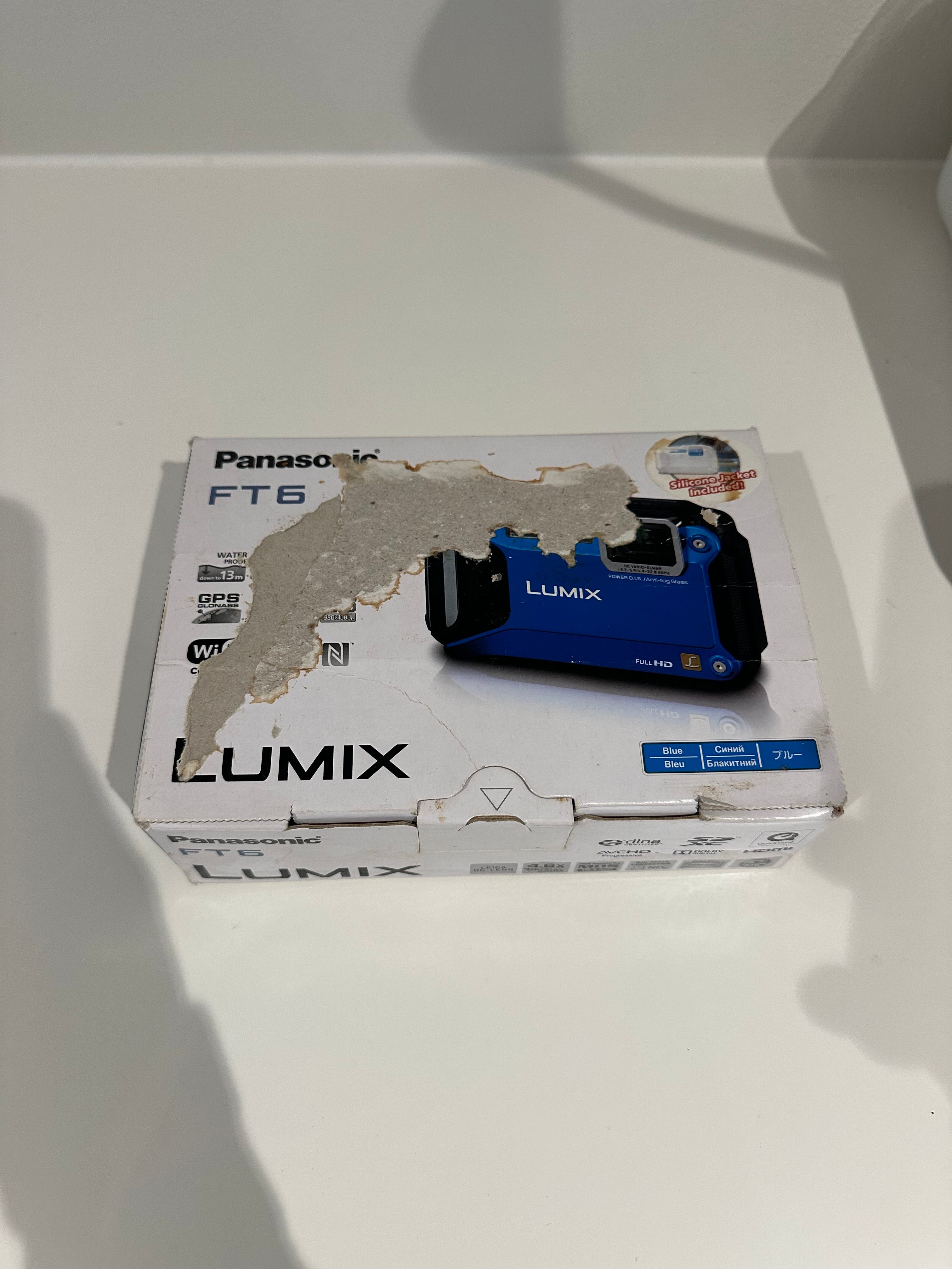 Blue Lumix DMC-FT6 digital camera