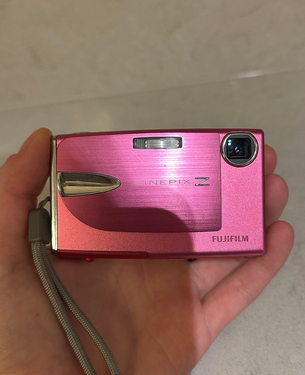 Pink Fujifilm Finepix Z20fd digital camera
