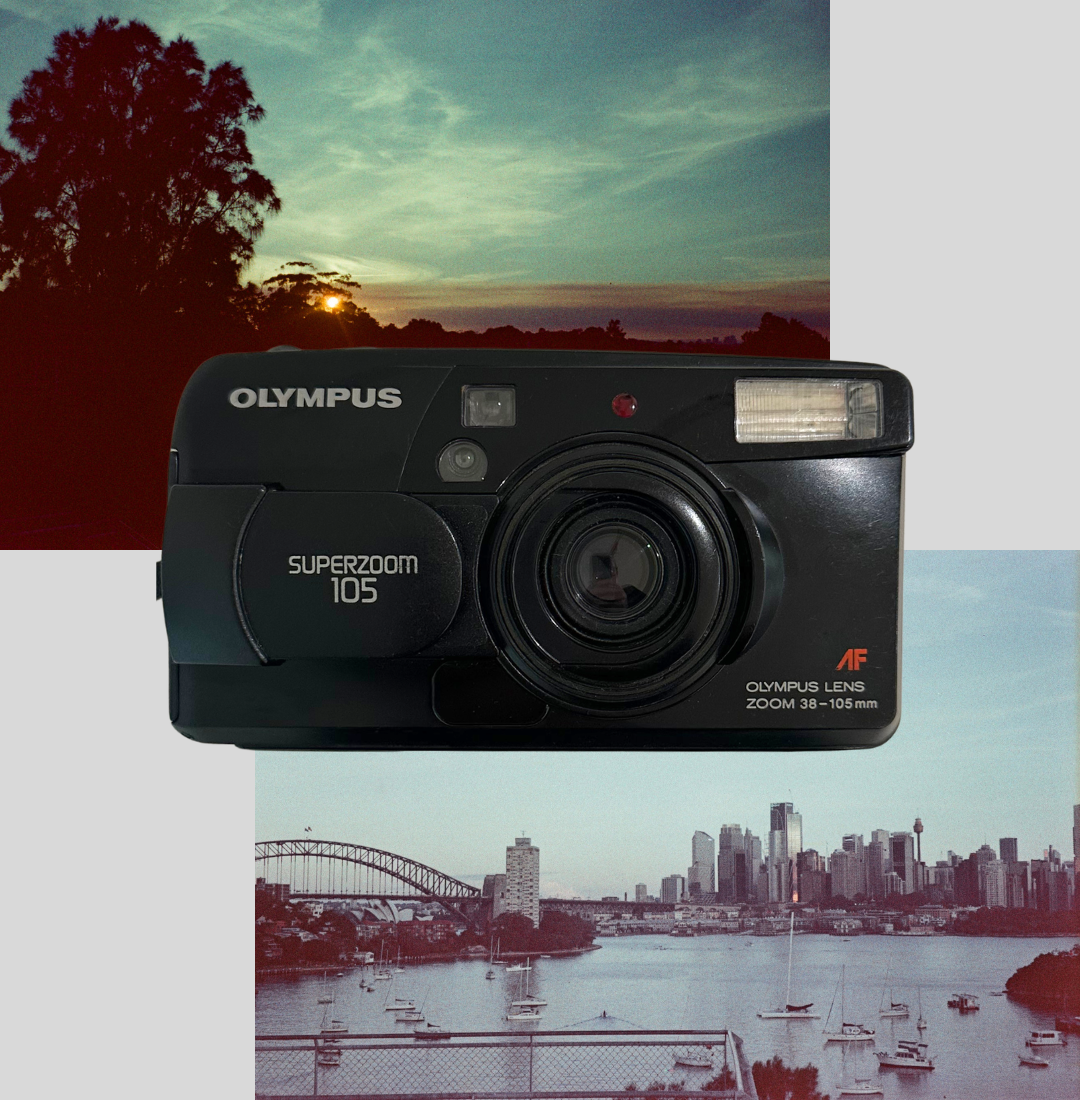 Olympus Superzoom 105 film camera