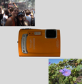Orange Olympus Tough TG-310 digital camera