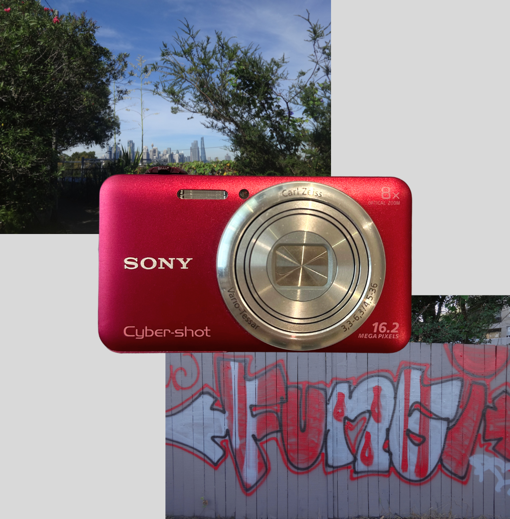 Red Sony Cyber-shot WX80 digital camera