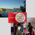 Red Lumix DMC-SZ1 digital camera