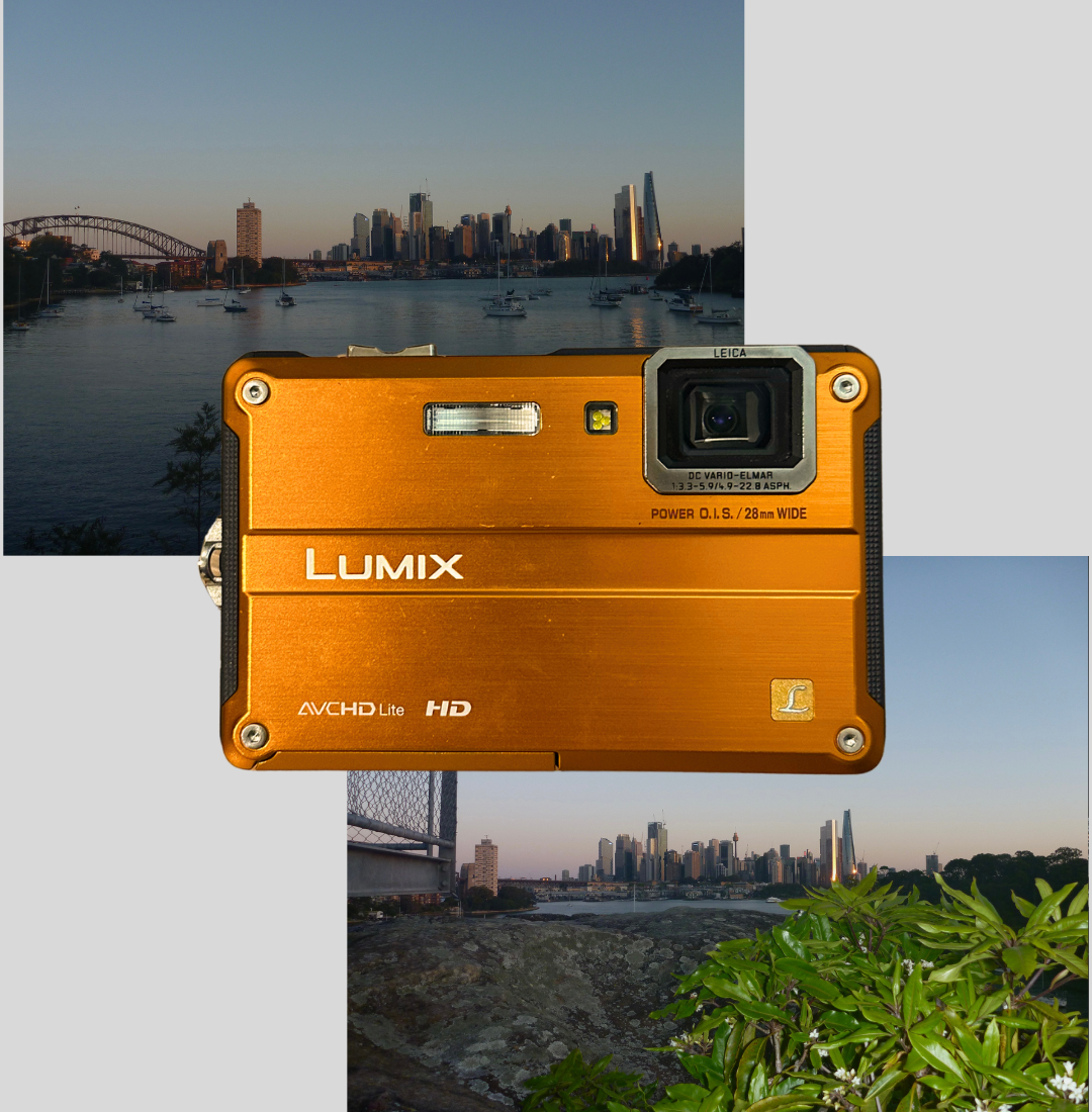 Orange Lumix DMC-FT2 digital camera