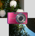 Pink Lumix DMC-FS7 digital camera